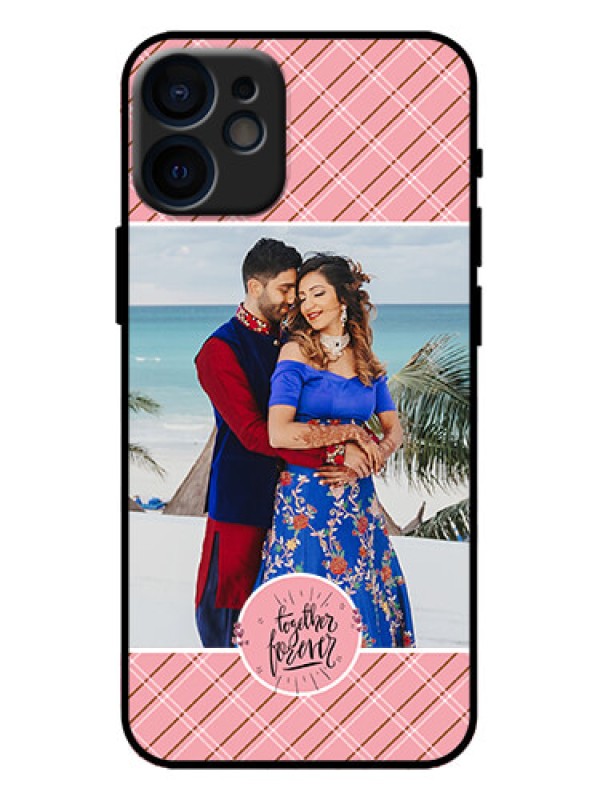 Custom iPhone 12 Mini Custom Metal Phone Case - Together Forever Design