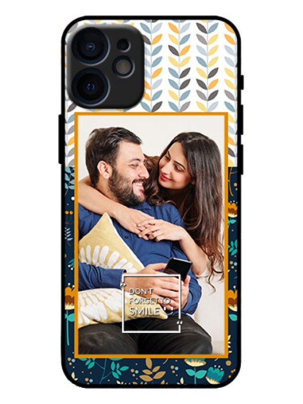 Custom iPhone 12 Mini Custom Metal Phone Case - Pattern Design