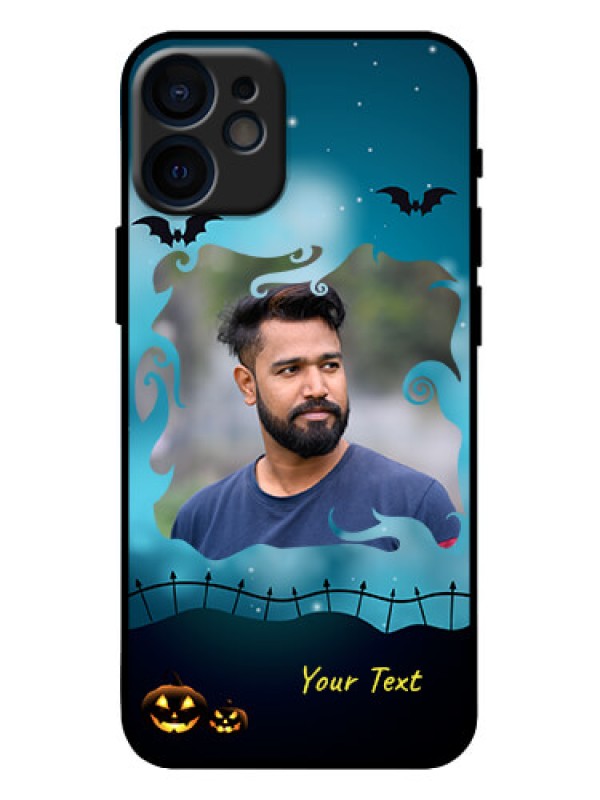 Custom iPhone 12 Mini Custom Metal Phone Case - Halloween Frame Design