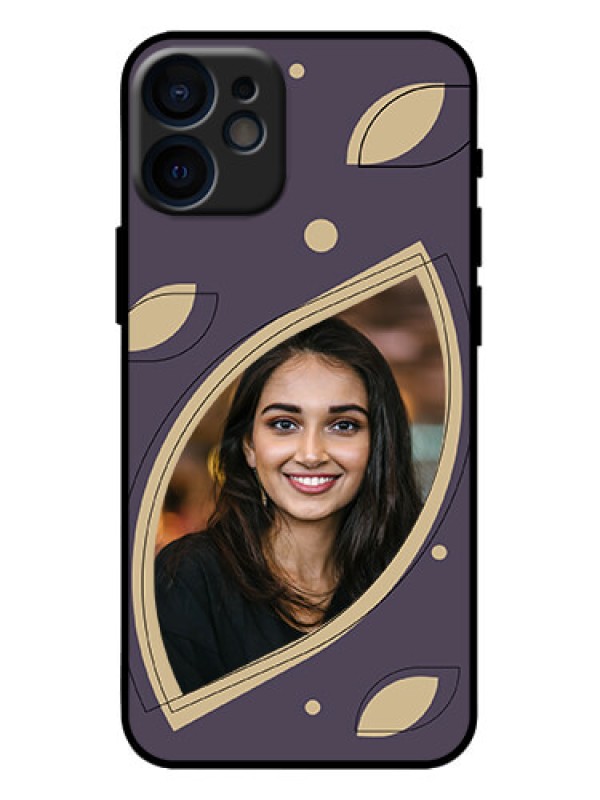 Custom iPhone 12 Mini Custom Metal Phone Case - Falling Leaf Design