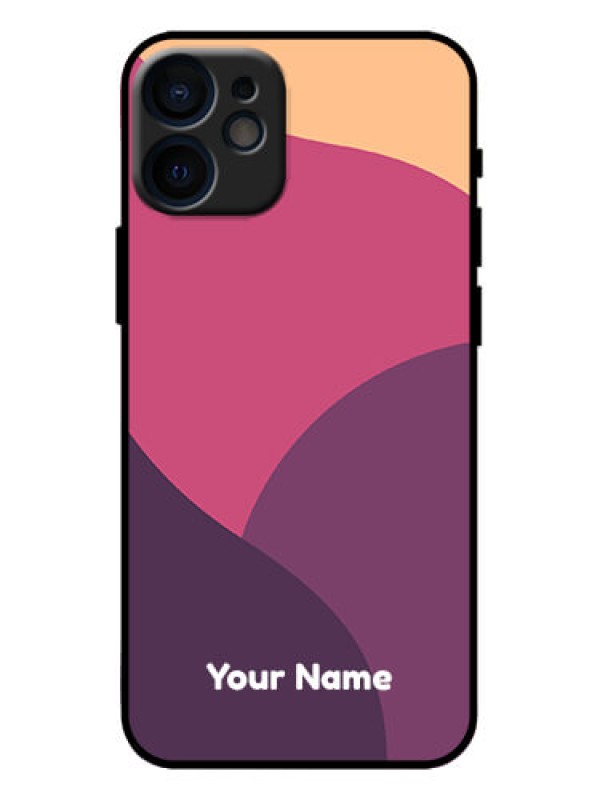 Custom iPhone 12 Mini Custom Metal Phone Case - Mixed Multi - Colour Abstract Art Design