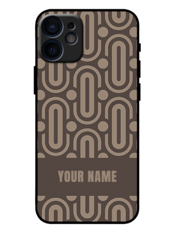 Custom iPhone 12 Mini Custom Metal Phone Case - Captivating Zero Pattern Design