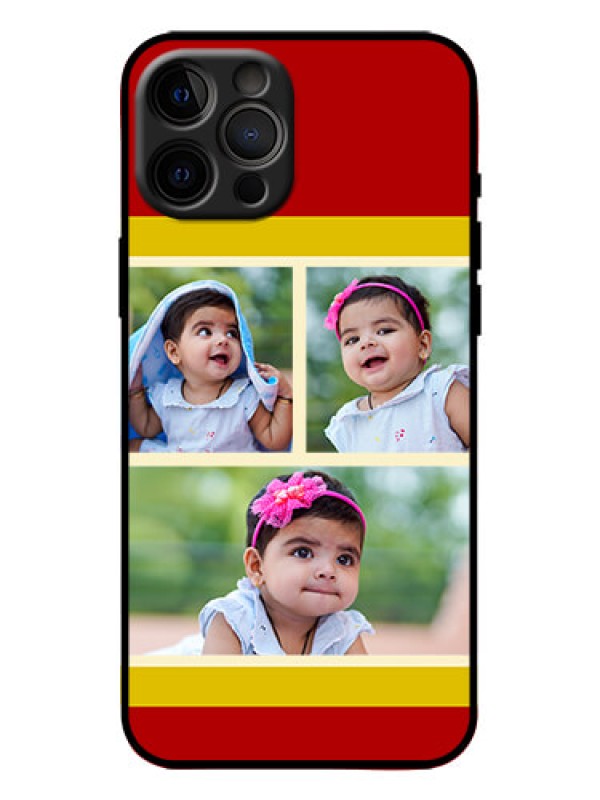 Custom iPhone 12 Pro Max Custom Metal Phone Case - Multiple Pic Upload Design