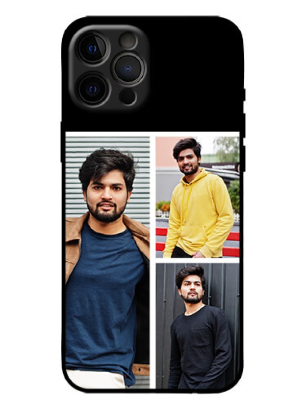 Custom iPhone 12 Pro Max Custom Metal Phone Case - Upload Multiple Picture Design