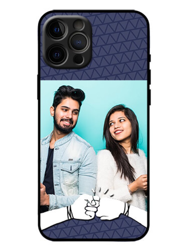 Custom iPhone 12 Pro Max Custom Metal Phone Case - With Best Friends Design