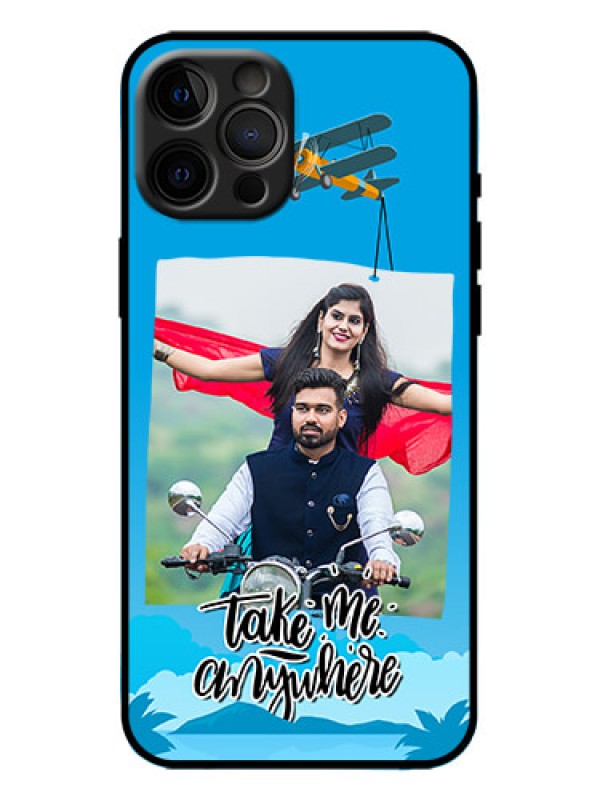 Custom iPhone 12 Pro Max Custom Metal Phone Case - Traveller Design