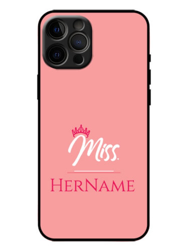 Custom iPhone 12 Pro Max Custom Metal Phone Case - Mrs With Name Design