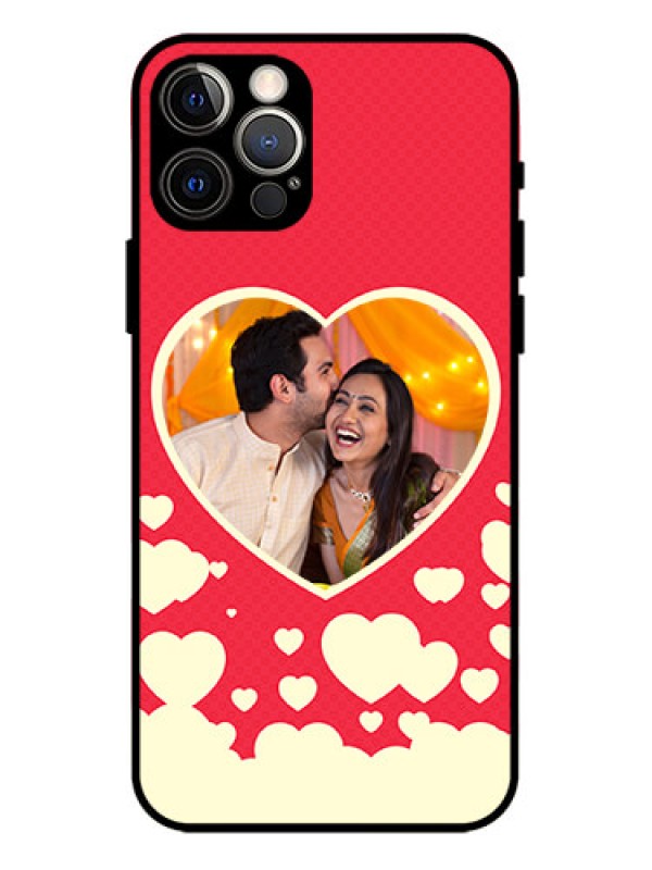 Custom iPhone 12 Pro Custom Metal Phone Case - Love Symbols Phone Cover Design