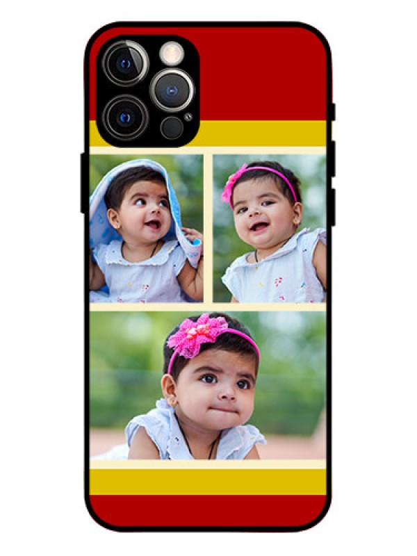 Custom iPhone 12 Pro Custom Metal Phone Case - Multiple Pic Upload Design