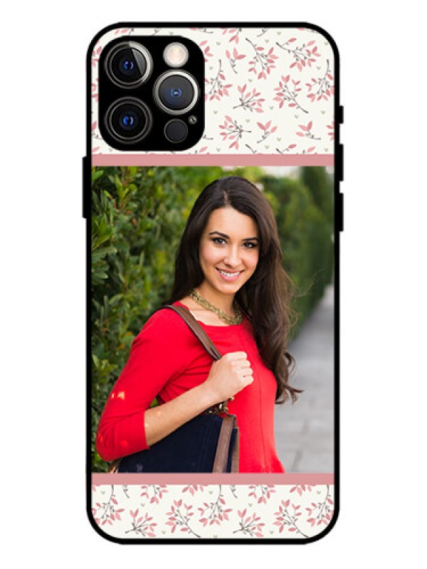 Custom iPhone 12 Pro Custom Metal Phone Case - Stunning Floral Design