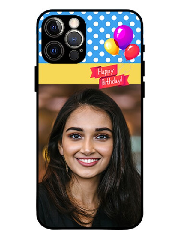 Custom iPhone 12 Pro Custom Metal Phone Case - Happy Birthday Design