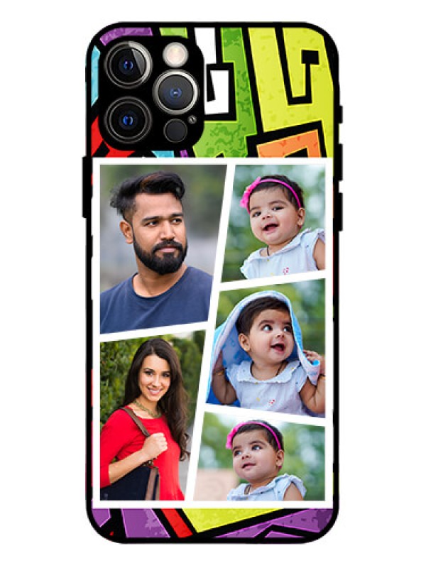 Custom iPhone 12 Pro Custom Metal Phone Case - Graffiti Pattern Design