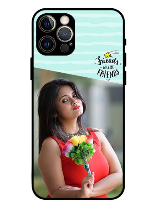 Custom iPhone 12 Pro Custom Metal Phone Case - Friends Picture Icon Design