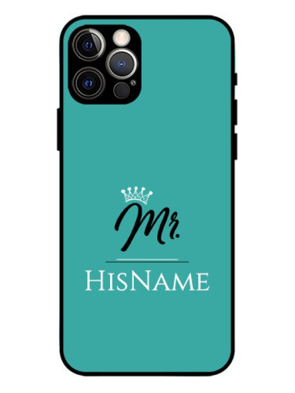 Custom iPhone 12 Pro Custom Metal Phone Case - Mr With Name Design