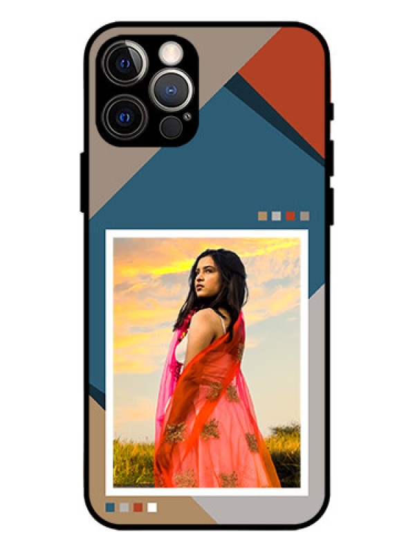 Custom iPhone 12 Pro Custom Metal Phone Case - Retro Color Pallet Design