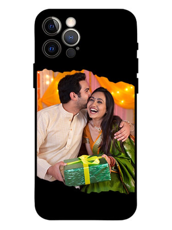 Custom iPhone 12 Pro Custom Metal Phone Case - Tear - Off Design