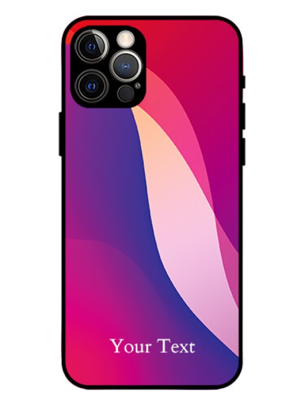 Custom iPhone 12 Pro Custom Metal Phone Case - Digital Abstract Overlap Design