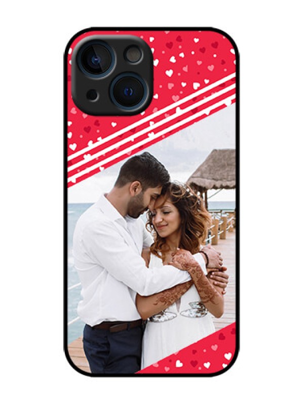 Custom iPhone 13 Mini Custom Metal Phone Case - Valentines Gift Design