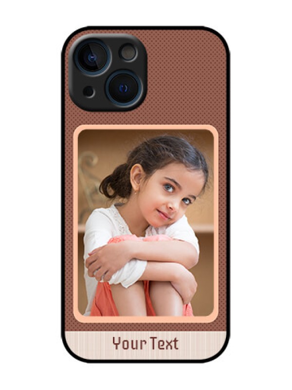Custom iPhone 13 Mini Custom Metal Phone Case - Simple Pic Upload Design