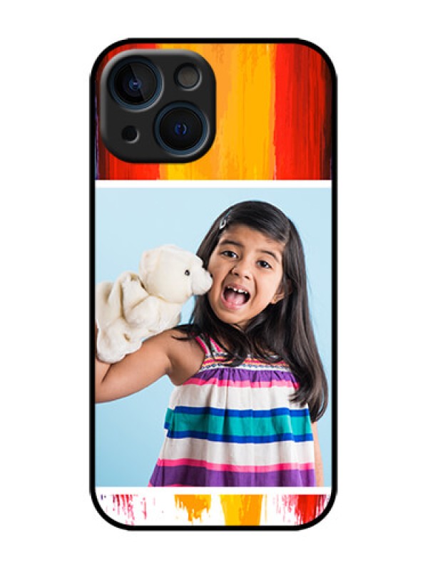 Custom iPhone 13 Mini Custom Metal Phone Case - Multi Color Design