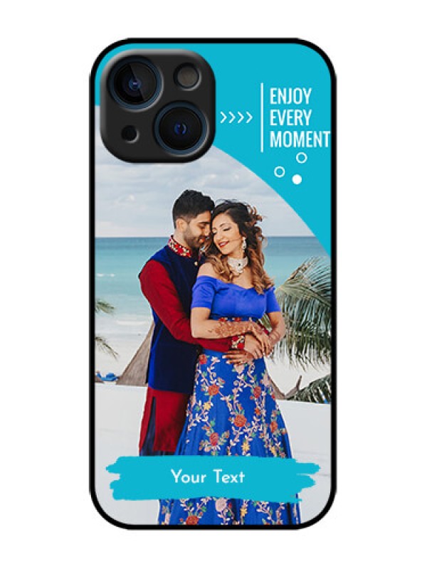 Custom iPhone 13 Mini Custom Metal Phone Case - Happy Moment Design