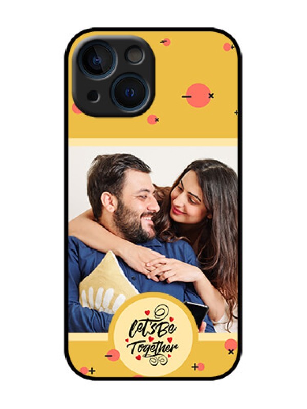 Custom iPhone 13 Mini Custom Metal Phone Case - Lets Be Together Design