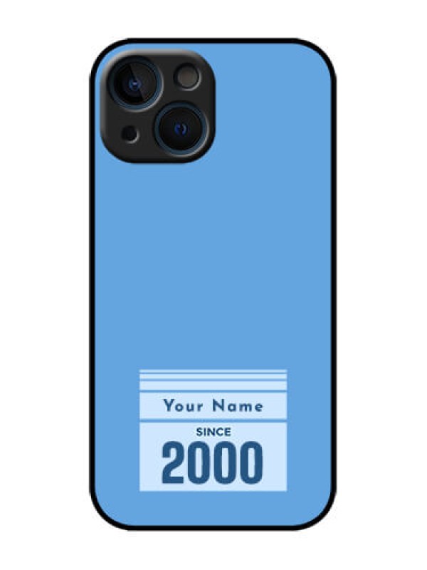 Custom iPhone 13 Mini Custom Metal Phone Case - Custom Year Of Birth Design