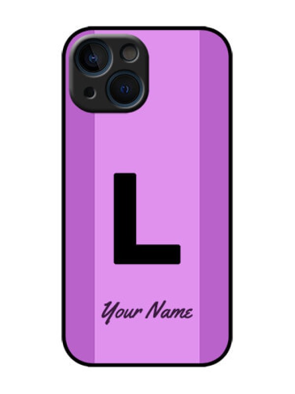Custom iPhone 13 Mini Custom Metal Phone Case - Tricolor Custom Text Design