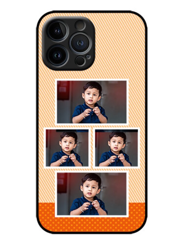 Custom iPhone 13 Pro Max Custom Metal Phone Case - Bulk Photos Upload Design