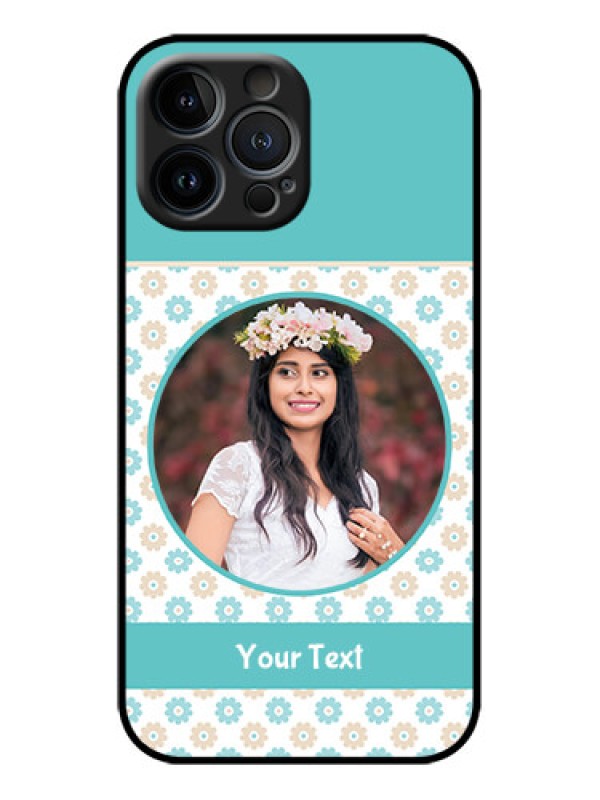 Custom iPhone 13 Pro Max Custom Metal Phone Case - Beautiful Flowers Design