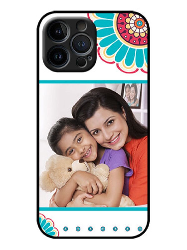 Custom iPhone 13 Pro Max Custom Metal Phone Case - Flower Design