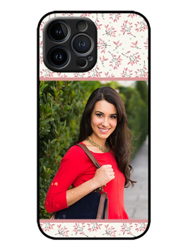 Custom iPhone 13 Pro Max Custom Metal Phone Case - Stunning Floral Design