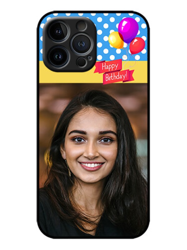 Custom iPhone 13 Pro Max Custom Metal Phone Case - Happy Birthday Design