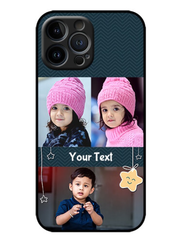 Custom iPhone 13 Pro Max Custom Metal Phone Case - Hanging Stars Design
