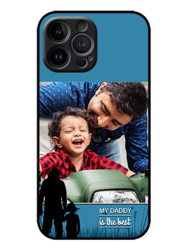 Custom iPhone 13 Pro Max Custom Metal Phone Case - Best Dad Design
