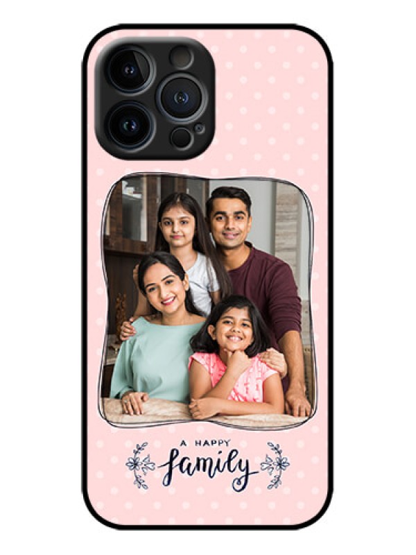 Custom iPhone 13 Pro Max Custom Metal Phone Case - Family With Dots Design