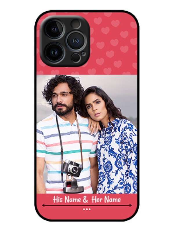 Custom iPhone 13 Pro Max Custom Metal Phone Case - Simple Love Design