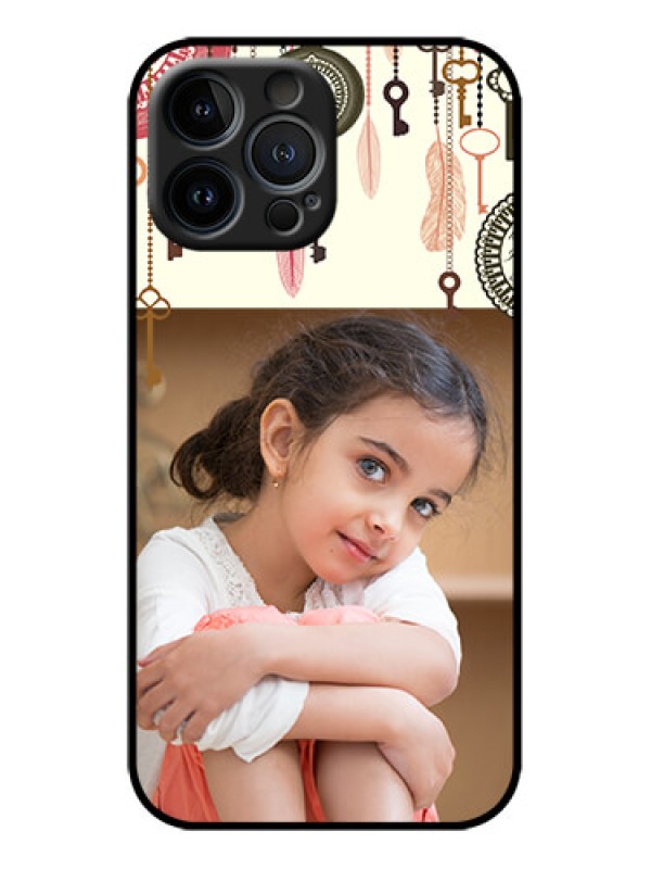 Custom iPhone 13 Pro Max Custom Metal Phone Case - Boho Style Design