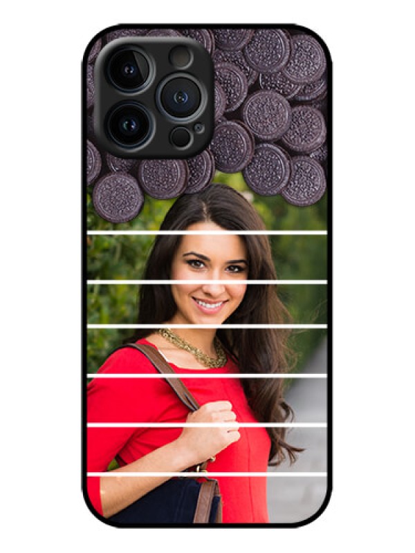 Custom iPhone 13 Pro Max Custom Metal Phone Case - With Oreo Biscuit Design