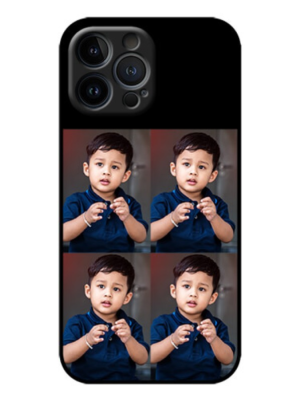 Custom iPhone 13 Pro Max Custom Metal Phone Case - 4 Image Holder Design