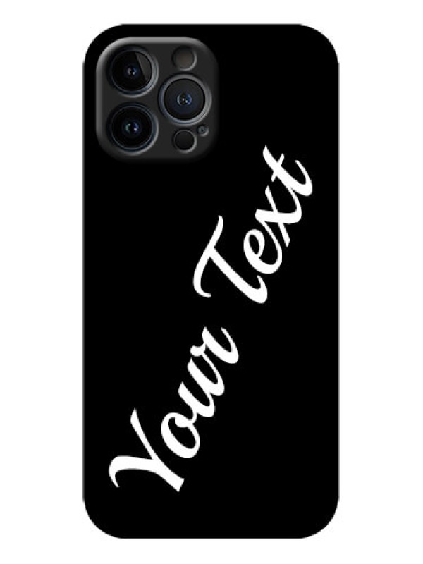 Custom iPhone 13 Pro Max Custom Metal Phone Case - With Your Name Design