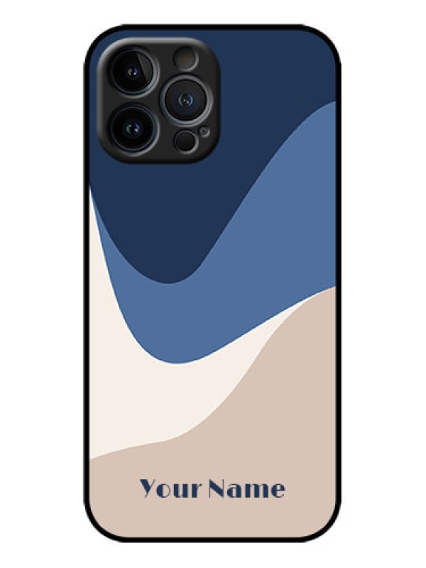 Custom iPhone 13 Pro Max Custom Metal Phone Case - Abstract Drip Art Design