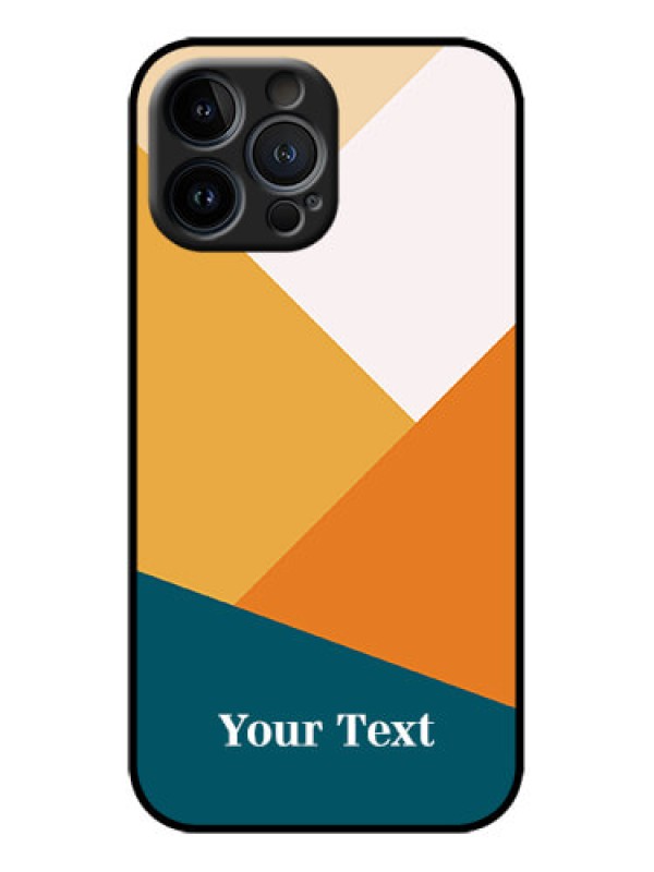 Custom iPhone 13 Pro Max Custom Metal Phone Case - Stacked Multi - Colour Design