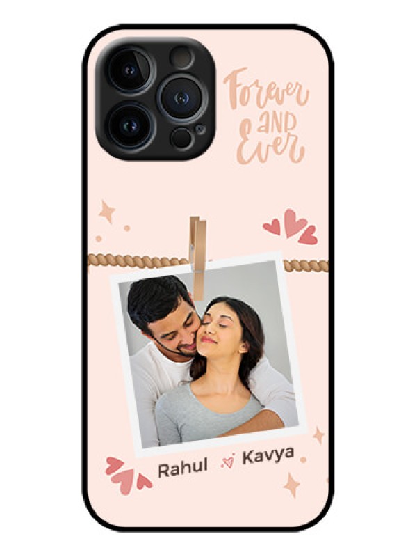 Custom iPhone 13 Pro Max Custom Metal Phone Case - Forever And Ever Love Design