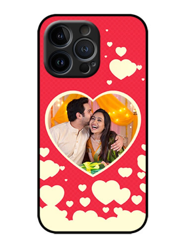 Custom iPhone 13 Pro Custom Metal Phone Case - Love Symbols Phone Cover Design