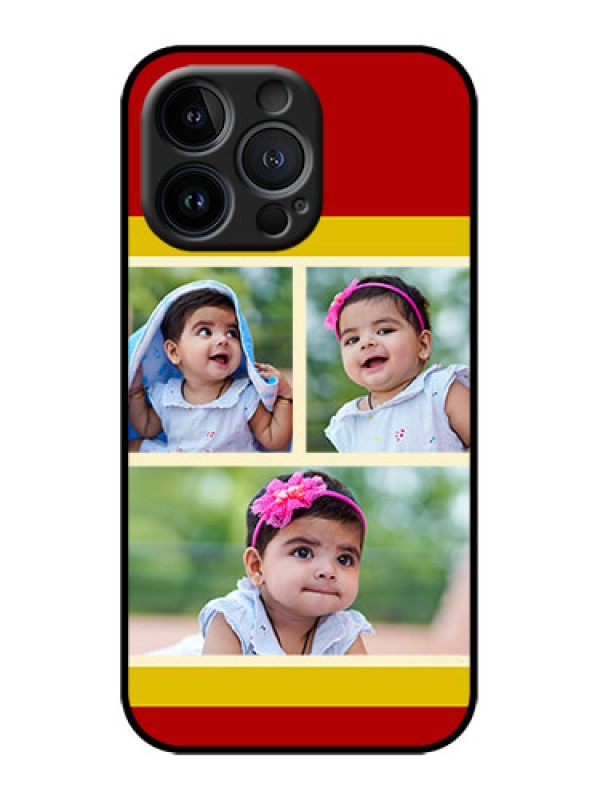 Custom iPhone 13 Pro Custom Metal Phone Case - Multiple Pic Upload Design