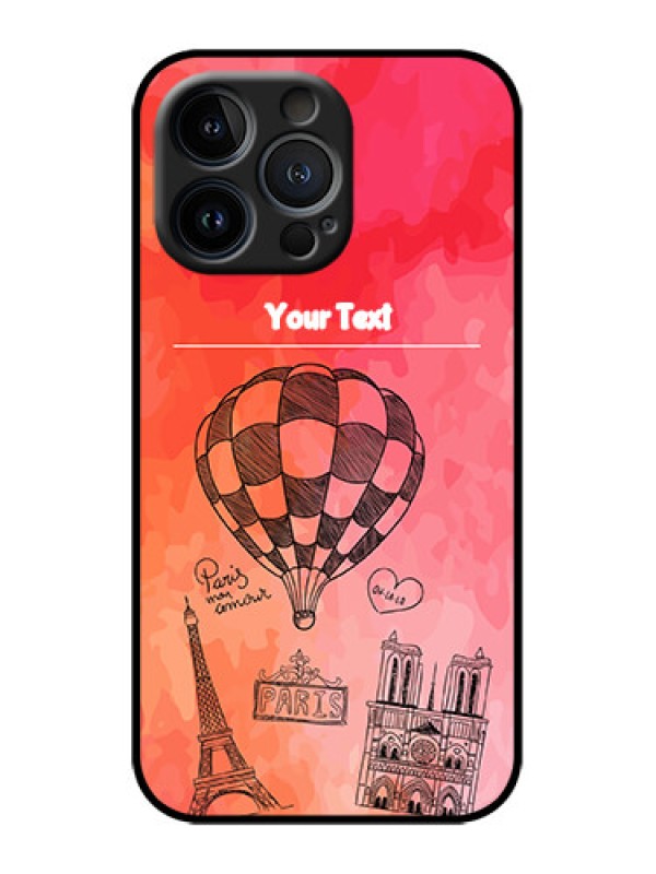 Custom iPhone 13 Pro Custom Metal Phone Case - Paris Theme Design