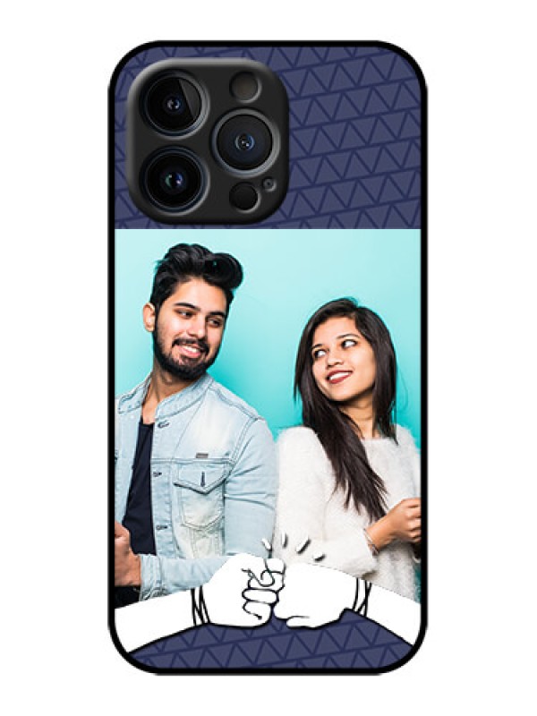 Custom iPhone 13 Pro Custom Metal Phone Case - With Best Friends Design