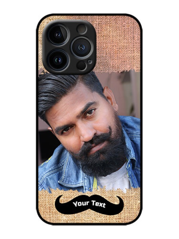 Custom iPhone 13 Pro Custom Metal Phone Case - With Texture Design