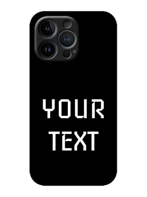 Custom iPhone 13 Pro Custom Metal Phone Case - Your Name Design